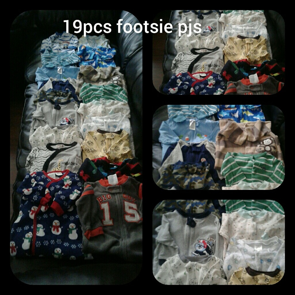 19 pcs footies pj